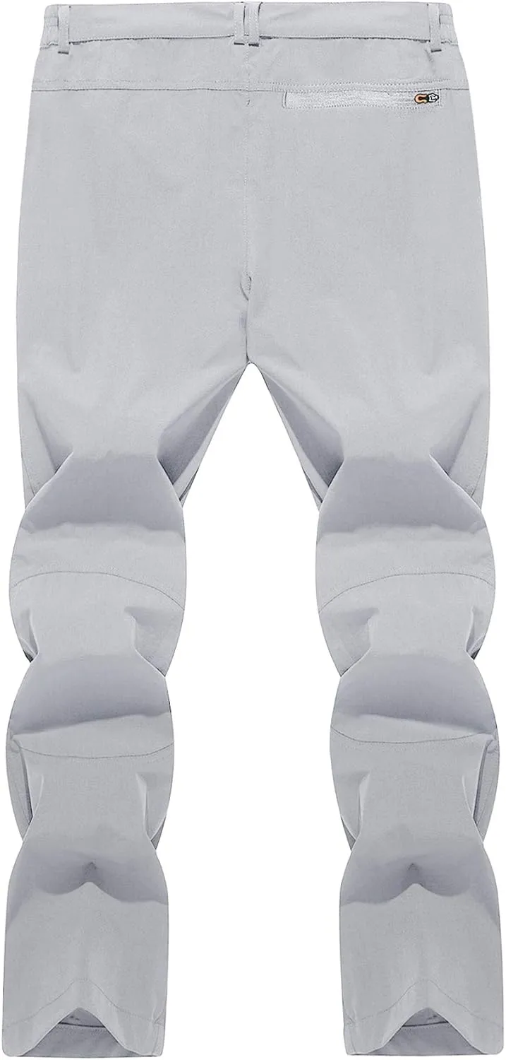 TACVASEN Men's Water Resistant Hiking Pants All Seasons Quick Dry Working Cargo Pants