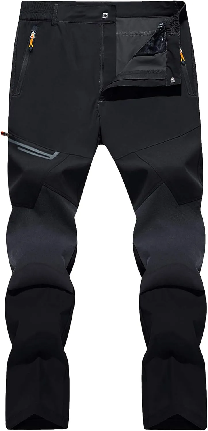 TACVASEN Men's Water Resistant Hiking Pants All Seasons Quick Dry Working Cargo Pants