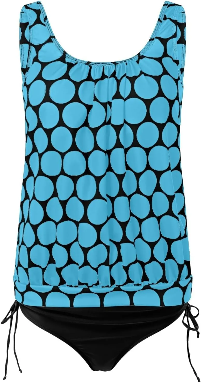 Tankini Swimsuits for Women Tummy Control Flowy Swimwear Two Piece Plus Size Bathing Suits 2025 Swim Tank Top with Boyshorts