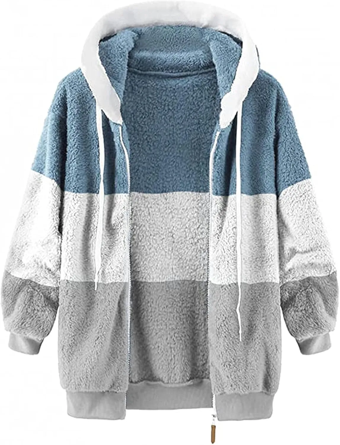 TARIENDY Fleece Jacket Women Trendy 2025 Sherpa Lined Hoodies Zip Up Warm Coats Oversized Winter Casual Cozy Cardigans