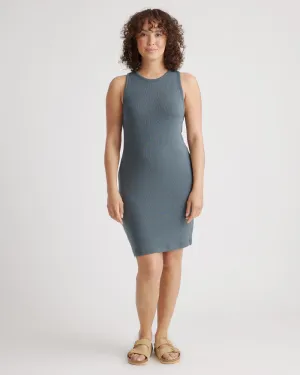 Tencel Rib Knit Sleeveless Mini Dress