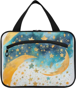 Toiletry Bag Milky Way Starry Sky Hanging Makeup Organizer Water Resistant Cosmetic Bag