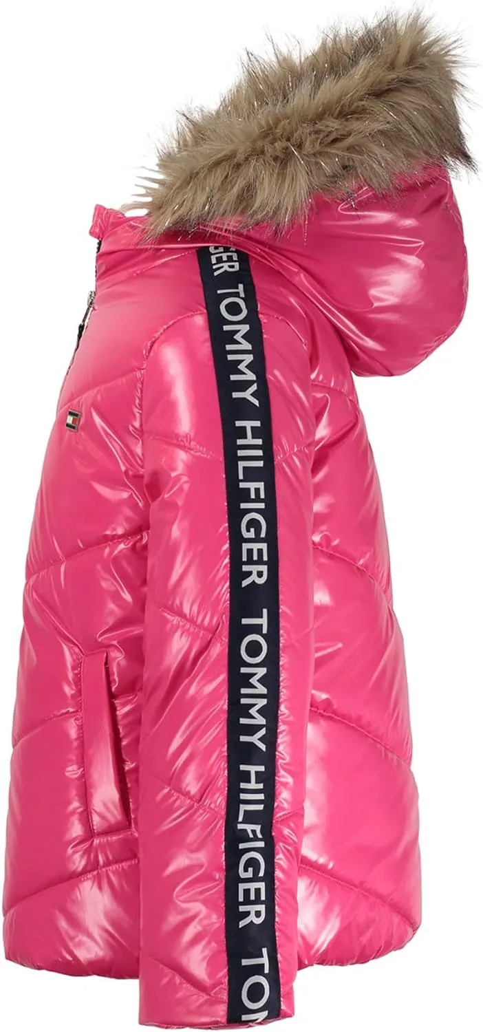 Tommy Hilfiger Girl's Chevron Puffer (Big Kids)