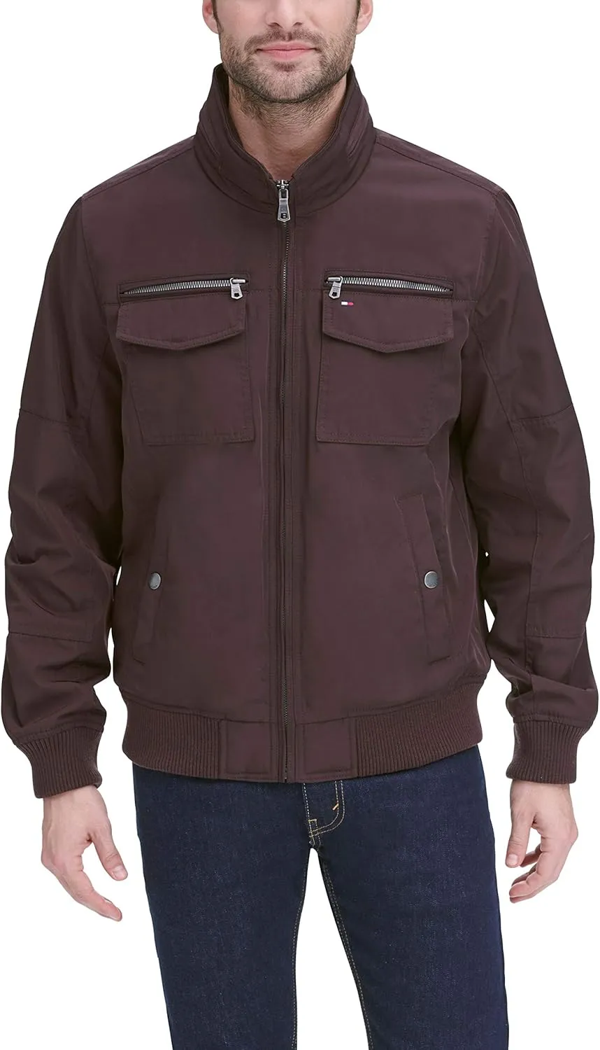 Tommy Hilfiger Men's Water Resistant Performance Bomber Jacket (Standard and Big & Tall)