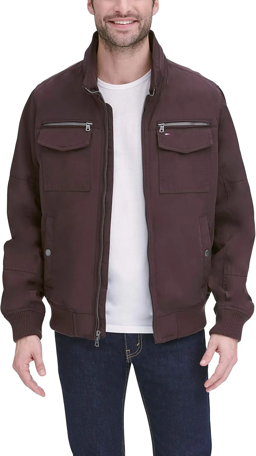 Tommy Hilfiger Men's Water Resistant Performance Bomber Jacket (Standard and Big & Tall)