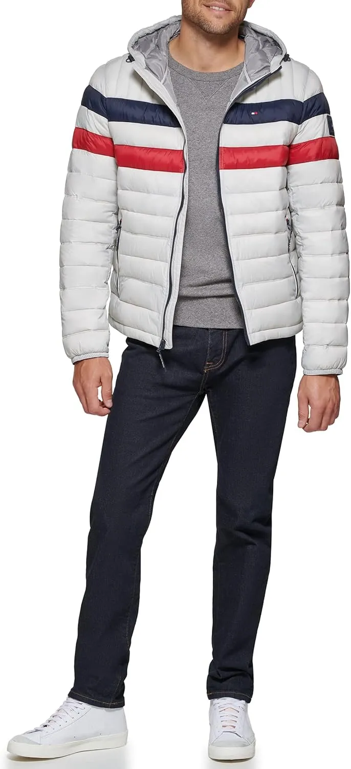Tommy Hilfiger Men's Water Resistant Ultra Loft Filled Hooded Puffer Jacket