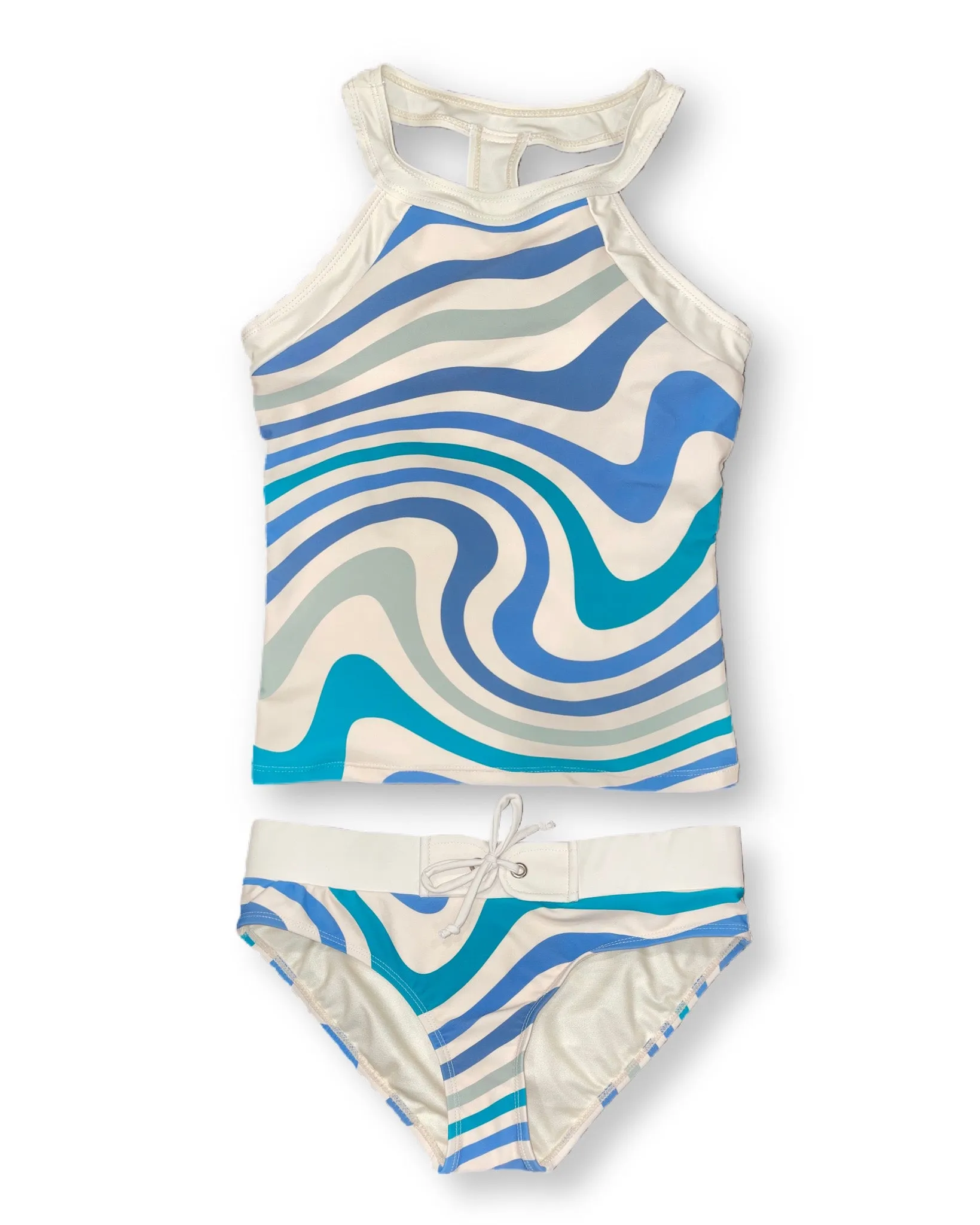 Tween Brynn - Swirl Print Tankini - $48