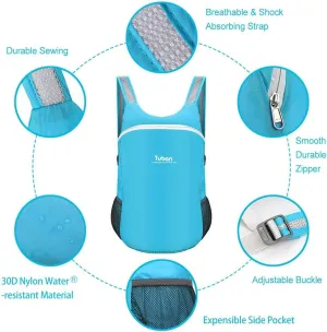 Ultra Lightweight Packable Water Resistant Backpack for Travel Camping Outdoor Hiking Daypack