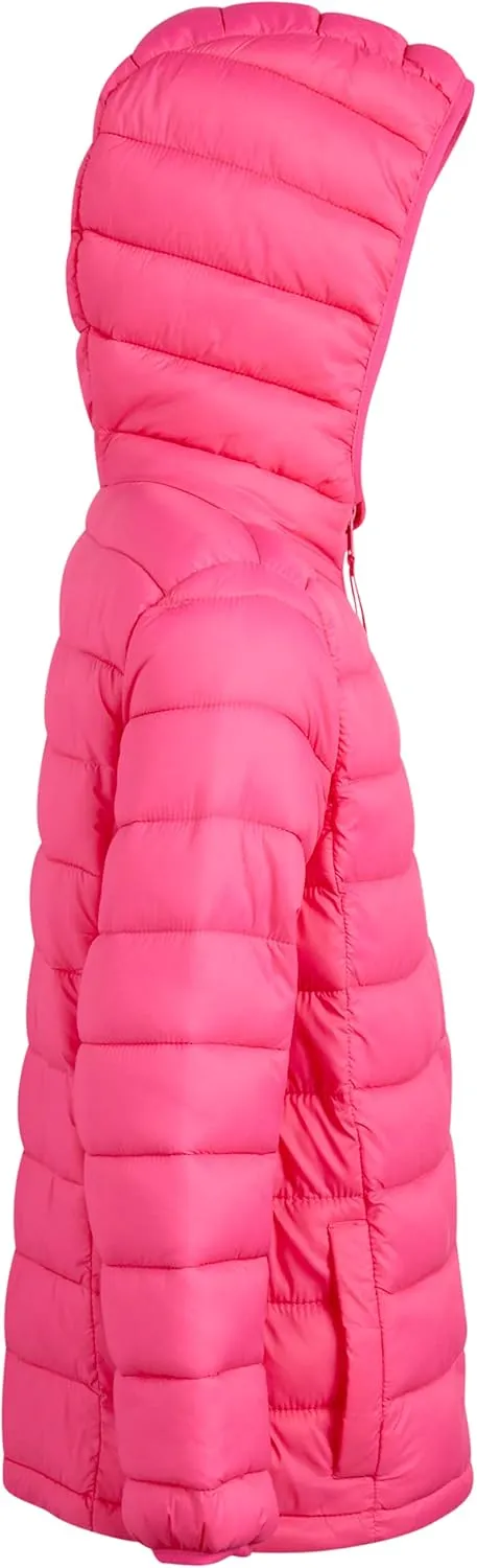 URBAN REPUBLIC Girls' Jacket - Packable Water Resistant Bubble Puffer Windbreaker Coat