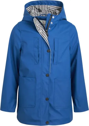 URBAN REPUBLIC Girls' Rain Jacket - Water-Resistant Slicker Shell Outerwear Windbreaker Raincoat with Hood (Sizes: 7-16)