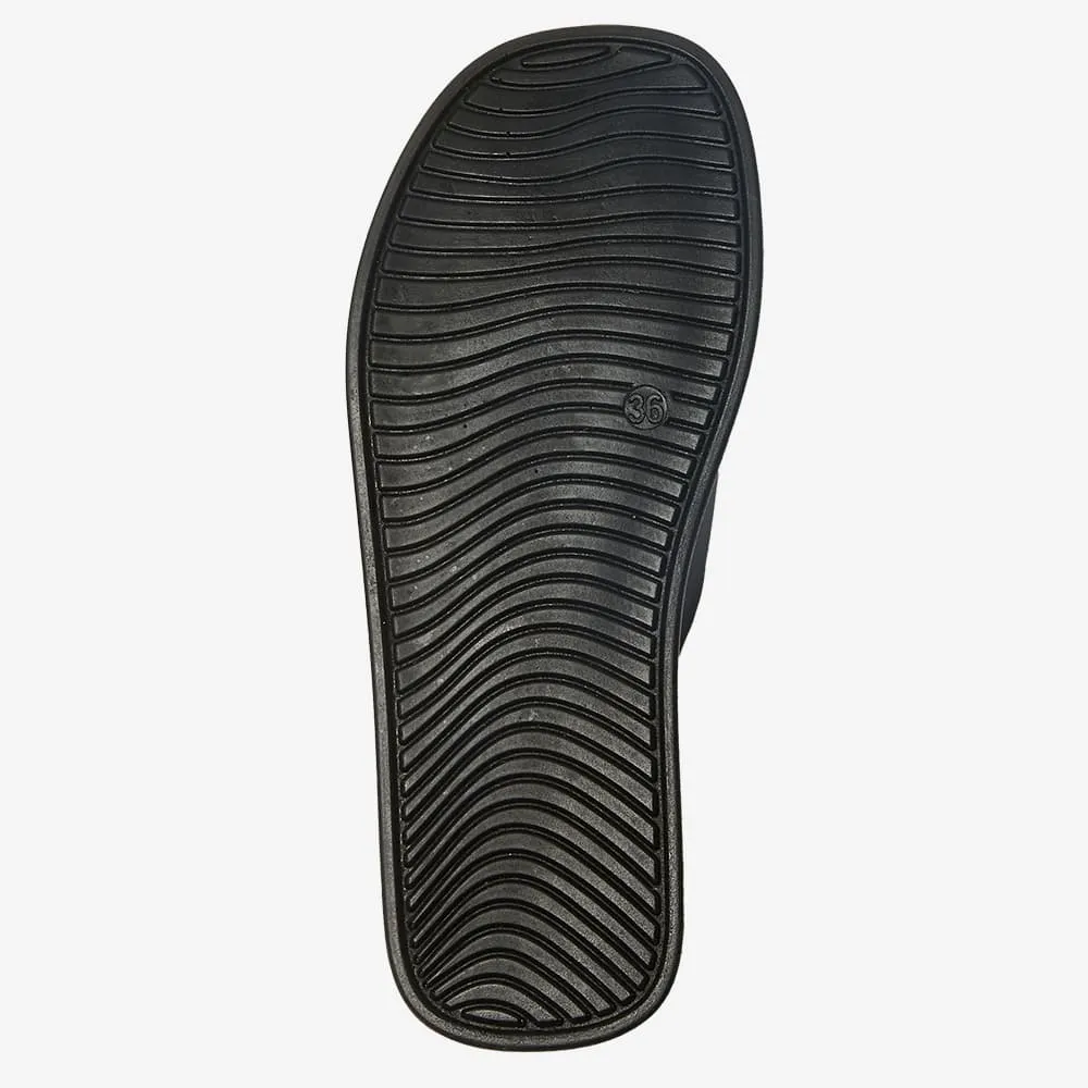 Vacation Slide in Black Smooth