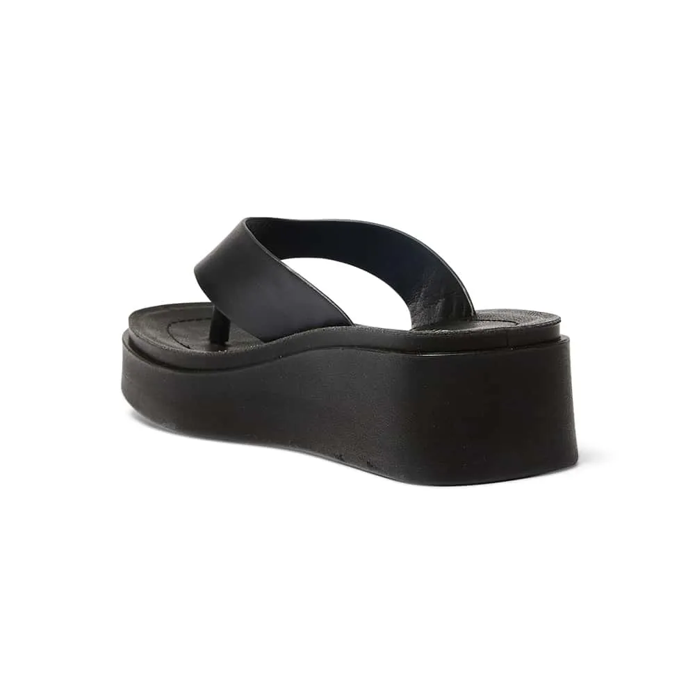 Vacation Slide in Black Smooth