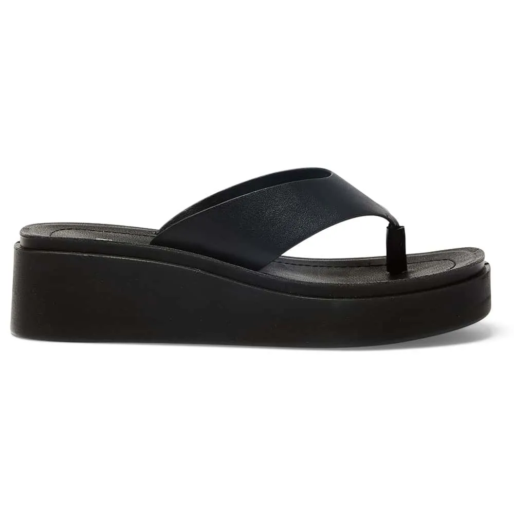 Vacation Slide in Black Smooth