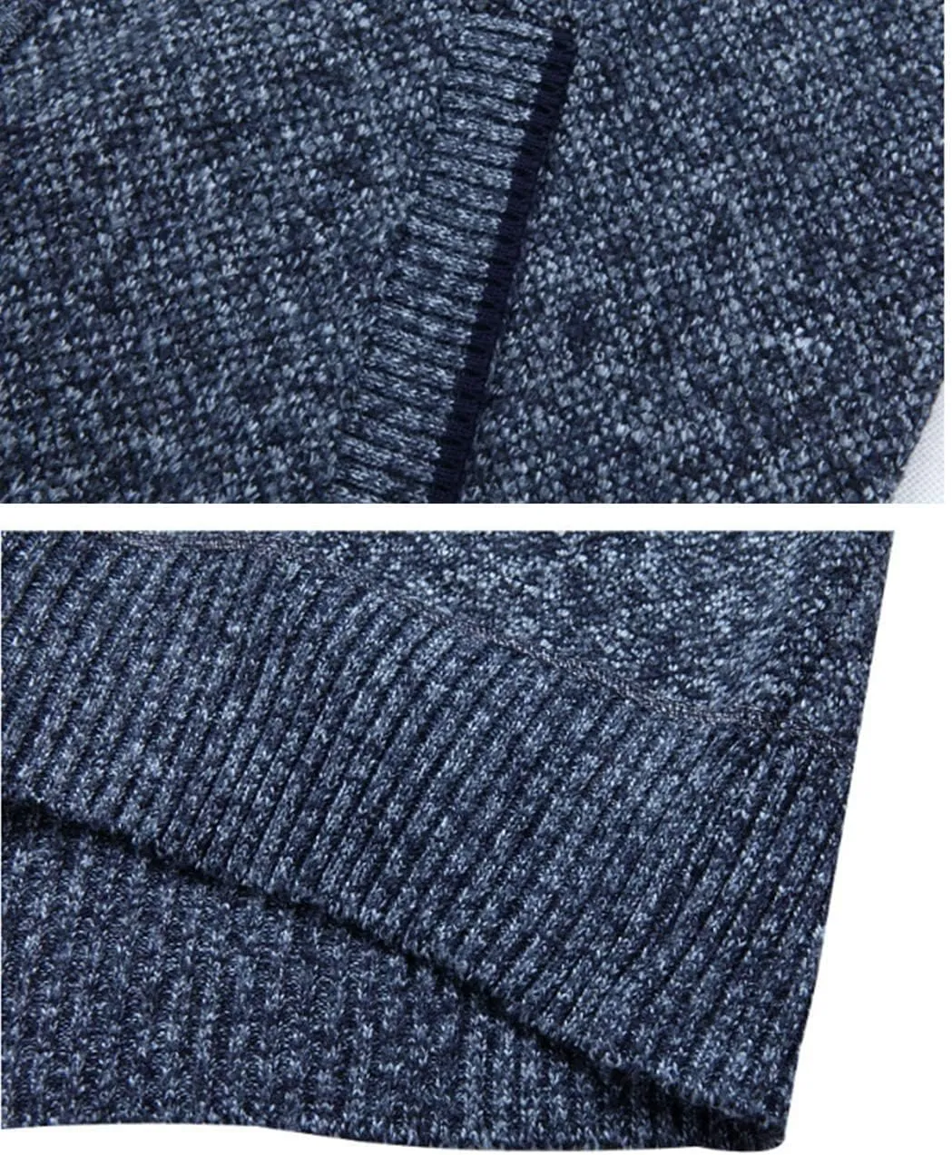 Vcansion Men's Classic Cardigan Sweaters Stand Collar Slim Fit Casual Knitted Sweater