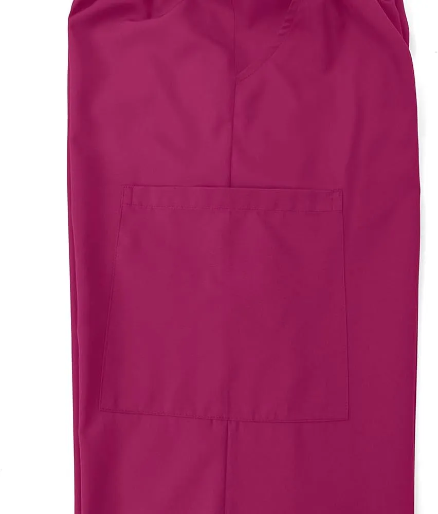 VIAOLI Scrubs Set Multiple pockets V-Neck Top and Drawstring Scrub Pant - Medical Uniform Women Scrub Set Clearance