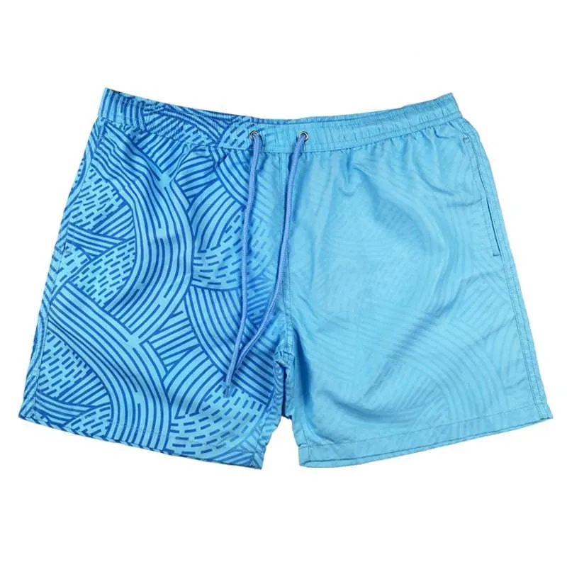Wave Pattern Mens Color Changing Trunks
