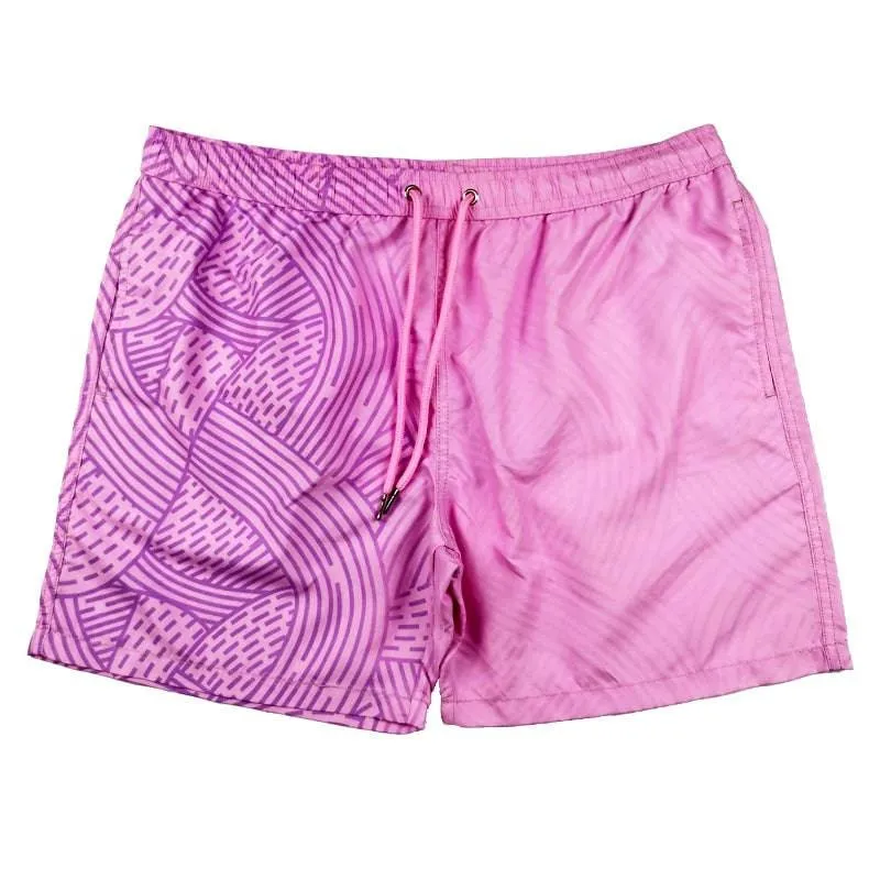 Wave Pattern Mens Color Changing Trunks