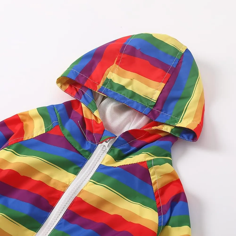 WELAKEN Lightweight Jacket for Boys Kids & Toddler II Girls' Print Water-resistant Jacket