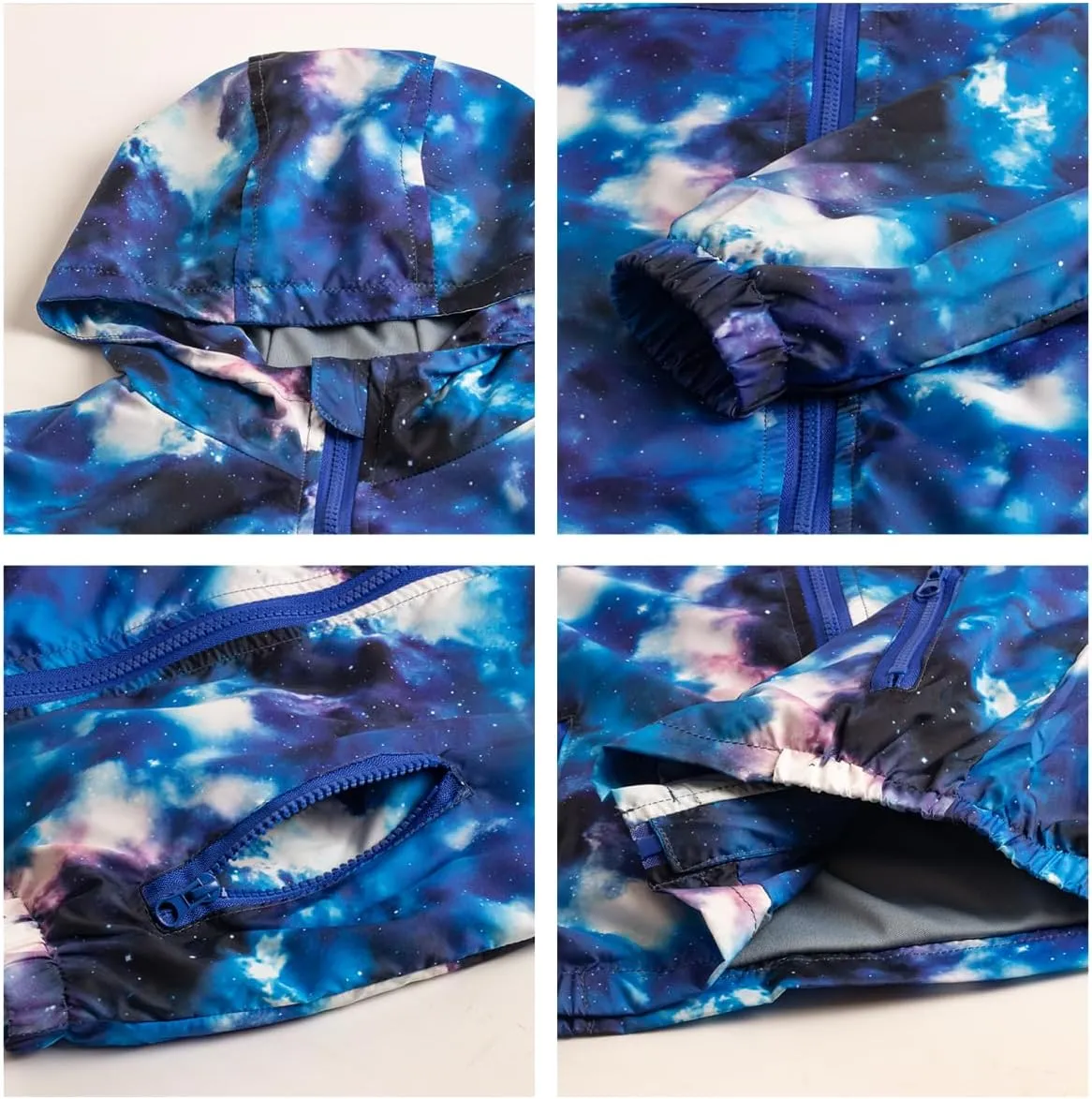 WELAKEN Lightweight Jacket for Boys Kids & Toddler II Girls' Print Water-resistant Jacket