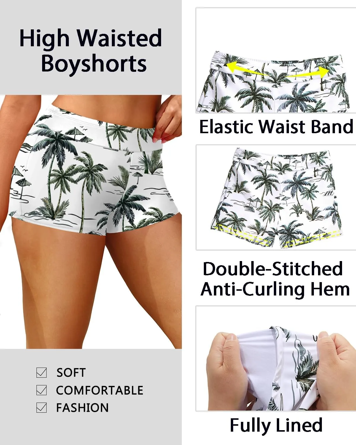Women 2 Piece Tankini Set - High Neck Tummy Control Swimsuit with Shorts 2025 Halter Bathing Suit Swimwear