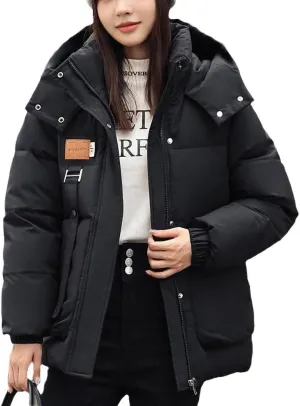 Women Plus Size Casual Short Overcoat Thick Cotton Padded Coat Female Hooded Loose Parkas Autumn Winter Down Jacket