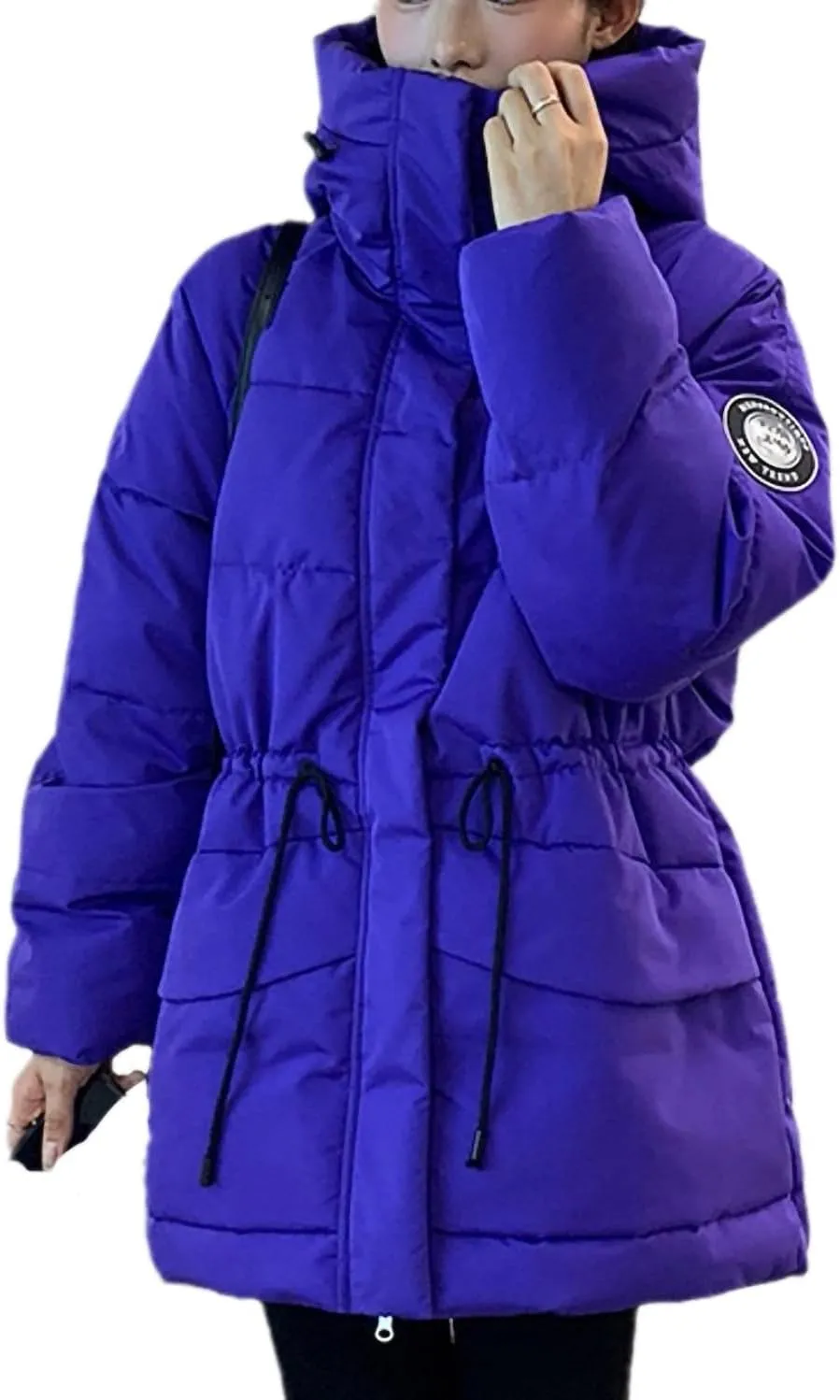 Women Thick Cotton Padded Quilted Jackets Coat Female Oversize Short Overcoat Hooded Puffer Parkas Winter Down Jacket