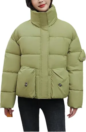 Women Thick Down Cotton Padded Short Coat Female Plus Size Oversize Casual Loose Warm Parkas Winter Jacket