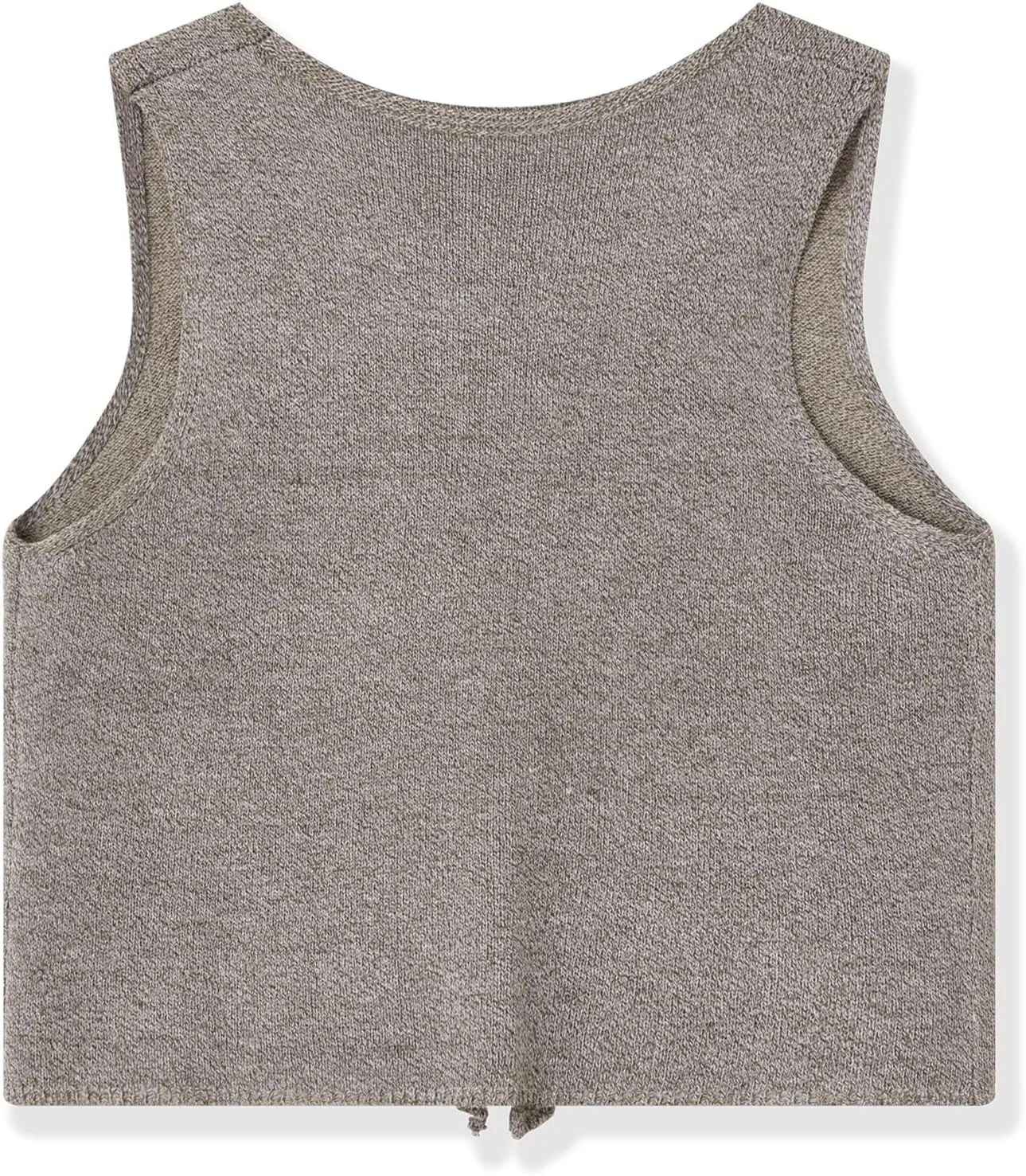 Women Tie Front Sweater Vest Top Sleeveless Y2k Knit V Neck Tank Tops Crochet Casual Going Out Tops Streetwear