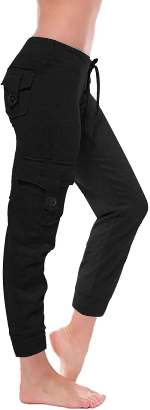 Women Trendy Cargo Pants High Waist Baggy Cotton Multiple Pockets Straight Wide Leg Trousers Cargo Y2K Capris Pants