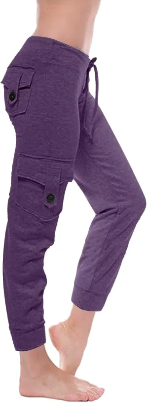 Women Trendy Cargo Pants High Waist Baggy Cotton Multiple Pockets Straight Wide Leg Trousers Cargo Y2K Capris Pants