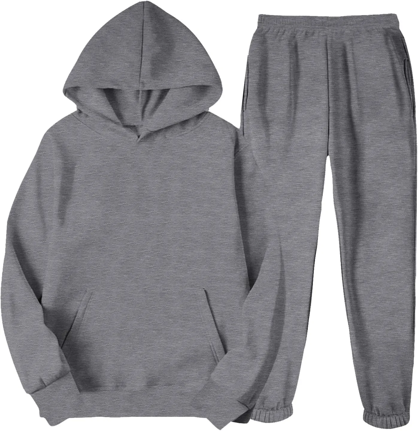 Womens 2 Piece Outfits Sweatsuits Oversized Hoodies Sweatshirt Jogger Sweatpant Tracksuit Sweat Lounge Matching Set