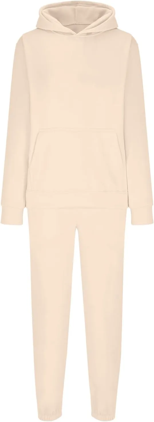 Womens 2 Piece Outfits Sweatsuits Oversized Hoodies Sweatshirt Jogger Sweatpant Tracksuit Sweat Lounge Matching Set