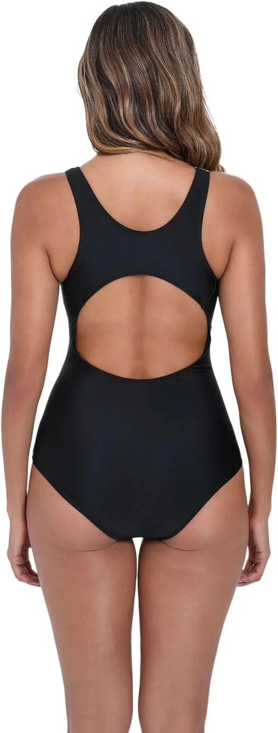 Womens Athletic One Piece Swimsuit Racerback Competitive Training Bathing Suit