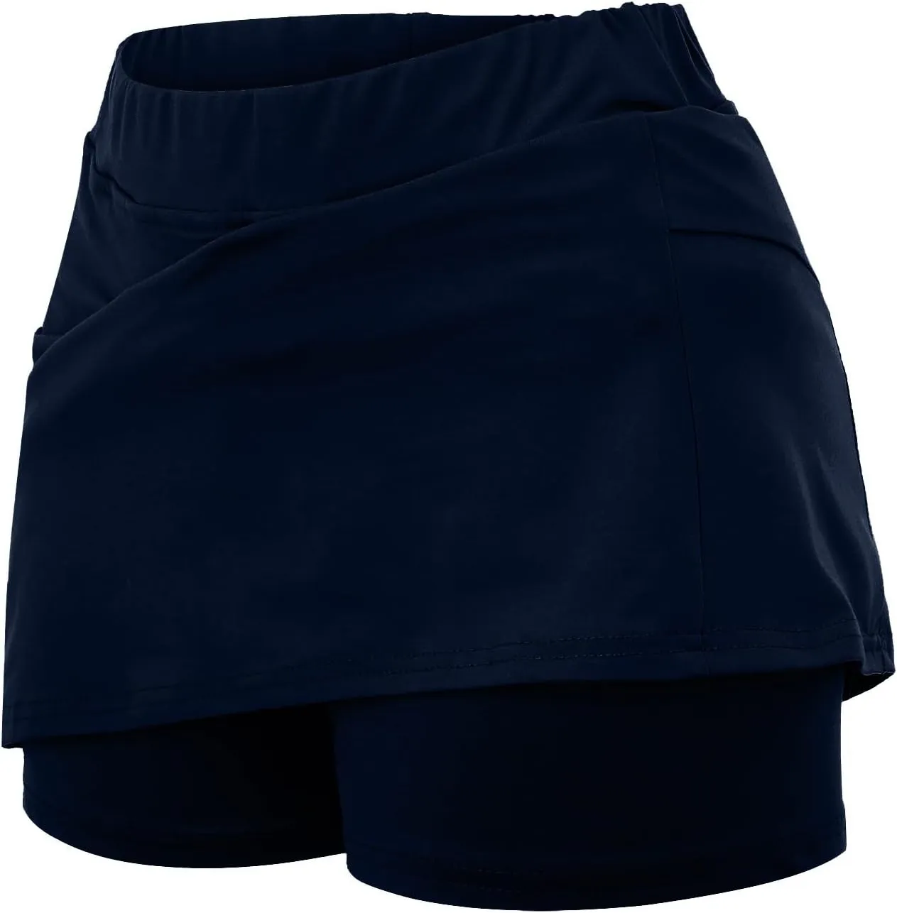 Womens Athletic Shorts Tennis Golf Skorts Skirt with Shorts Underneath High Waisted Athletic Skirt