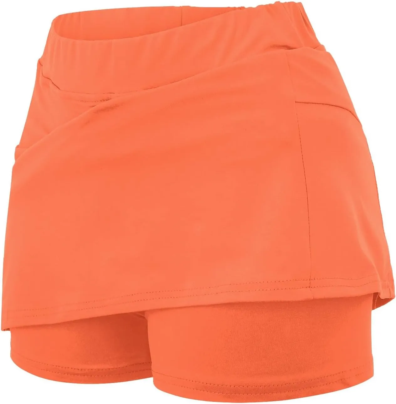 Womens Athletic Shorts Tennis Golf Skorts Skirt with Shorts Underneath High Waisted Athletic Skirt