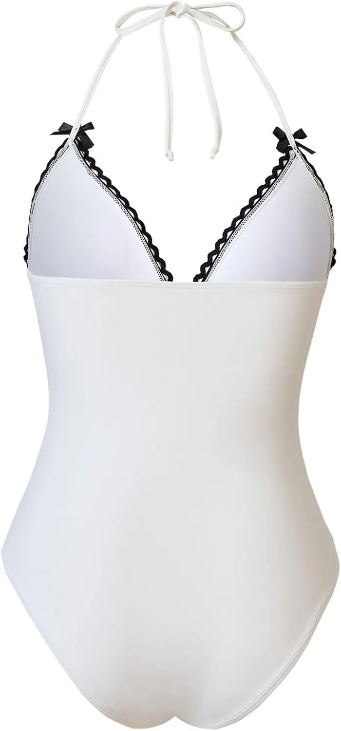 Women's Beach Match Elegant Swimsuits Sets - Pink Floral Triangle Bikini Swimsuits