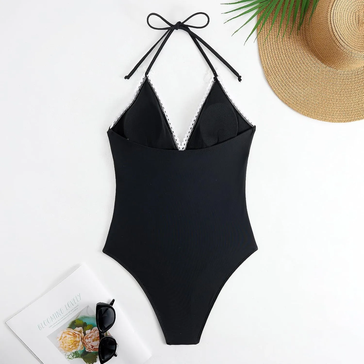 Women's Beach Match Elegant Swimsuits Sets - Pink Floral Triangle Bikini Swimsuits
