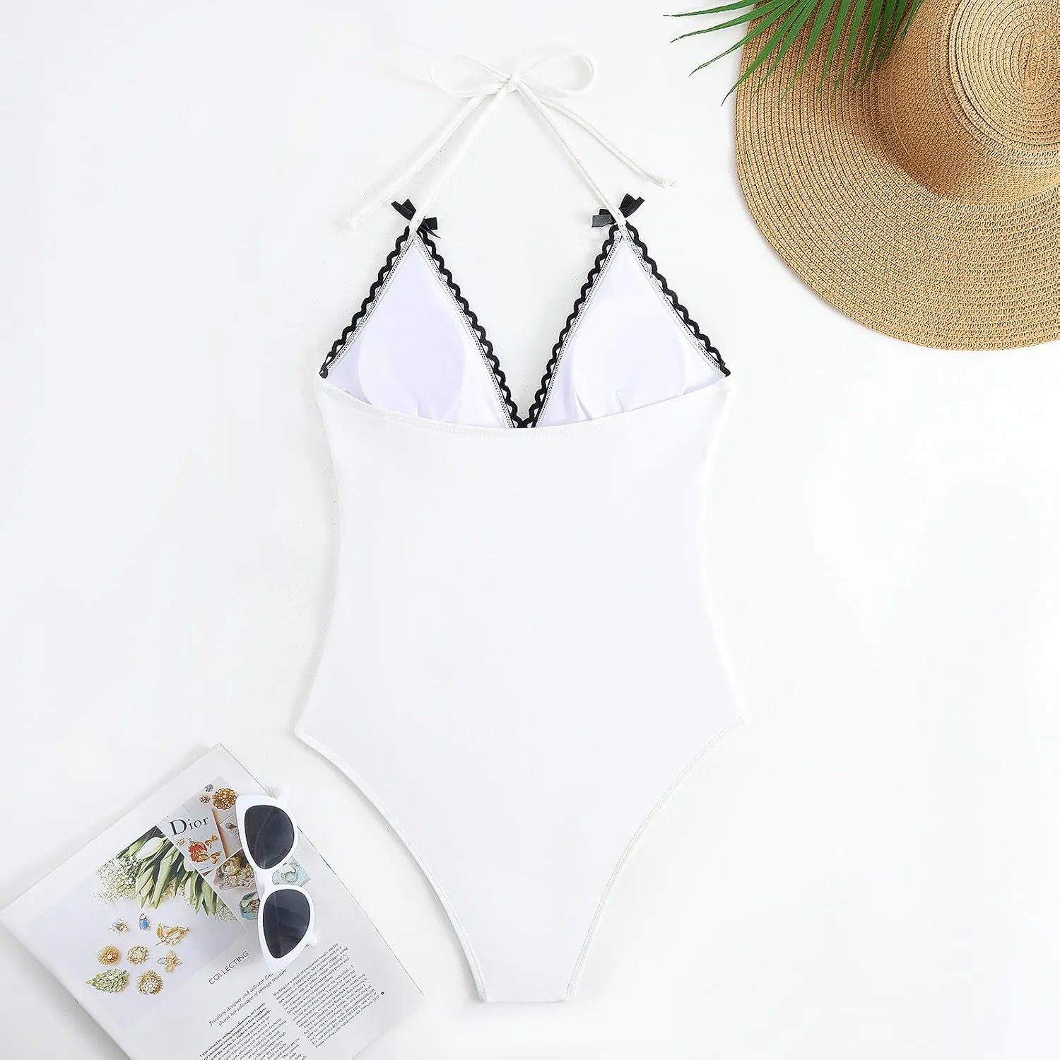 Women's Beach Match Elegant Swimsuits Sets - Pink Floral Triangle Bikini Swimsuits