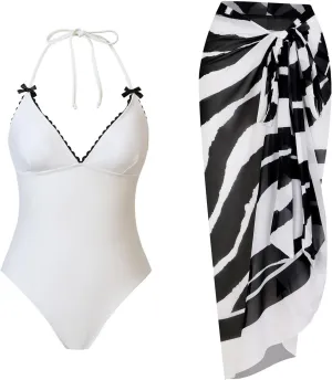 Women's Beach Match Elegant Swimsuits Sets - Pink Floral Triangle Bikini Swimsuits