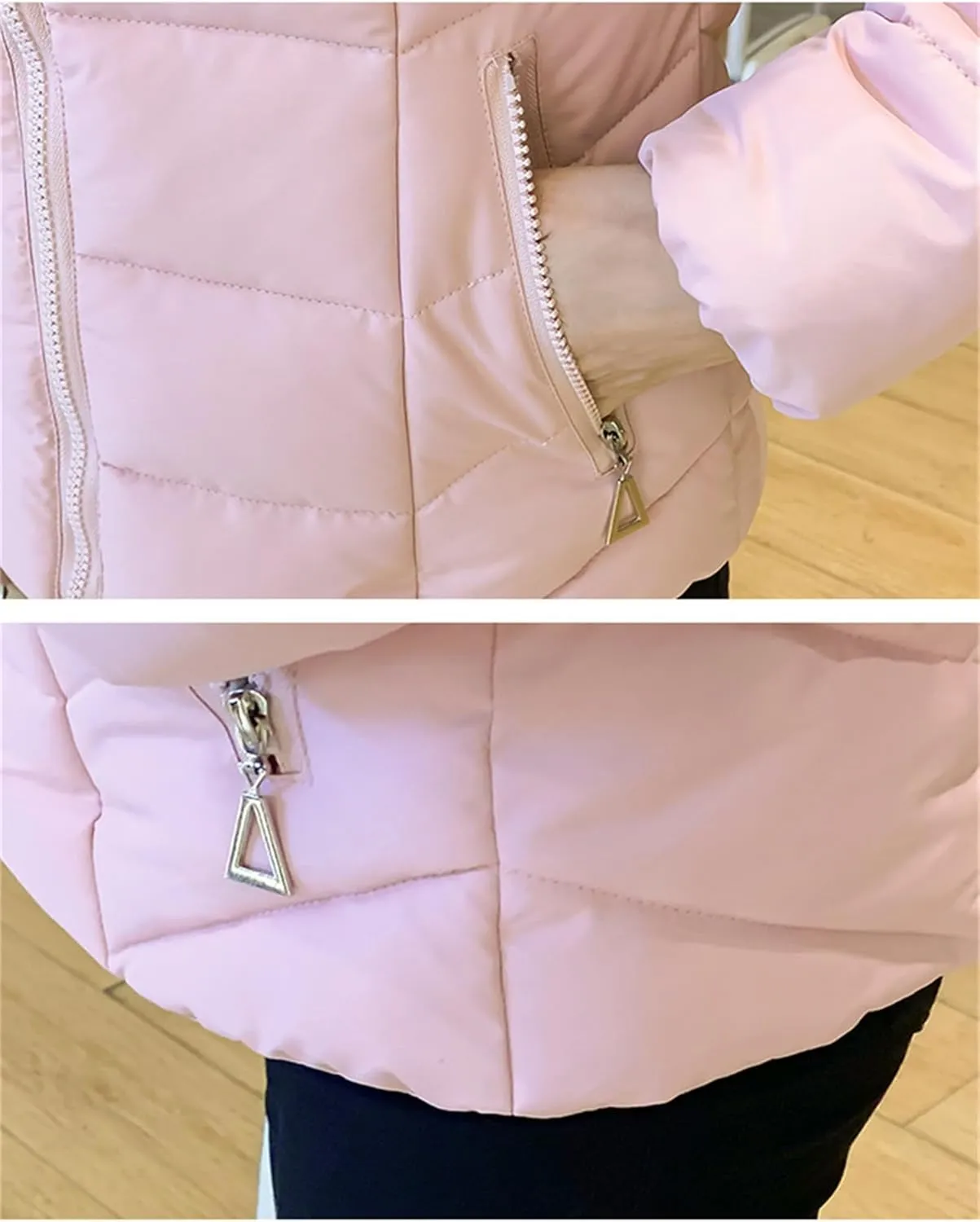 Womens Cropped Puffer Vest Hooded Winter Warm Sleeveless Jacket Zip Up Down Coat Quilted Jackets Padded Gilet Pockets