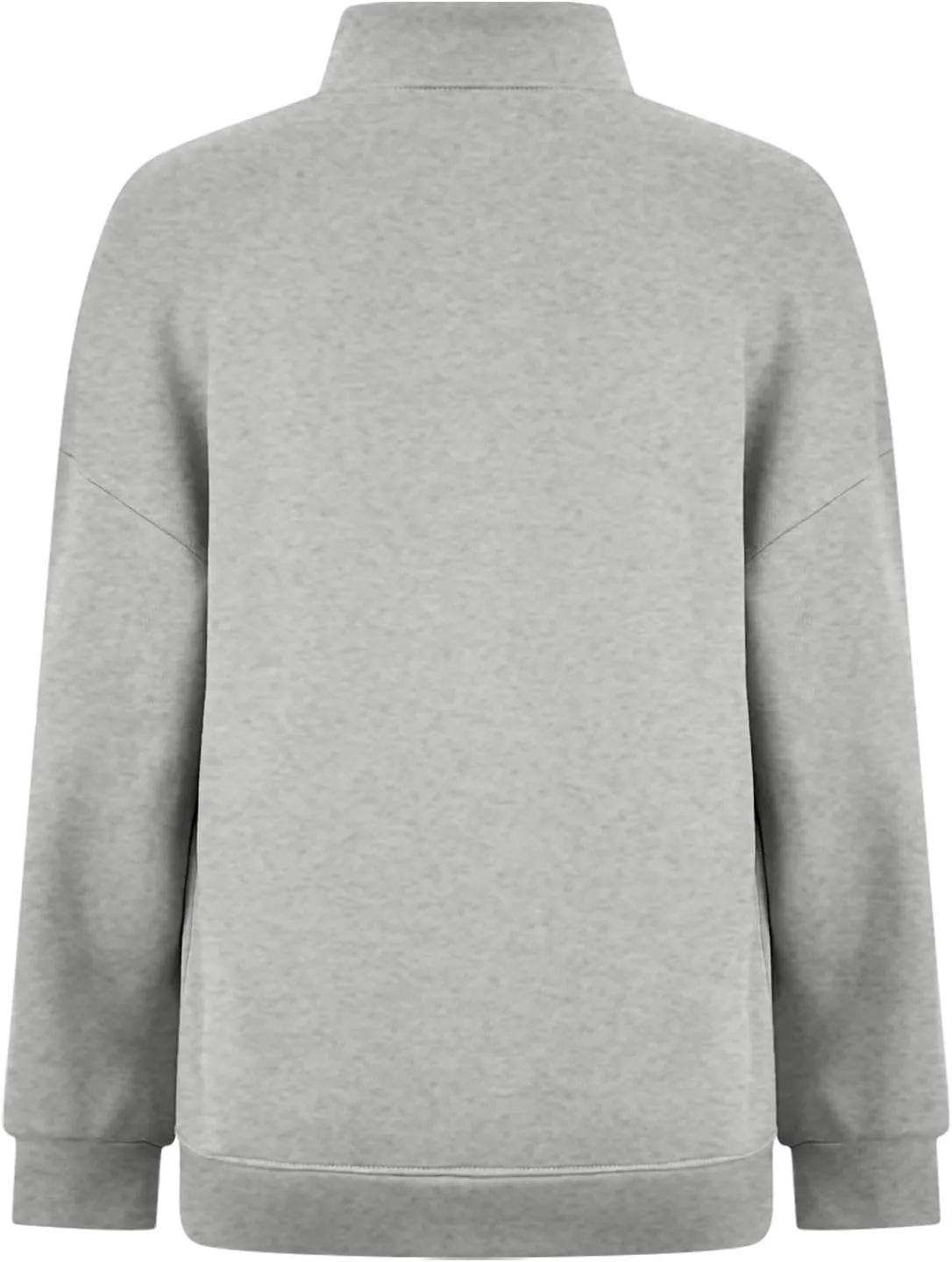 Women's Half Zip Sweatshirts Long Sleeve Drop Shoulder Pullover Casual Oversized Hoodies with Pocket