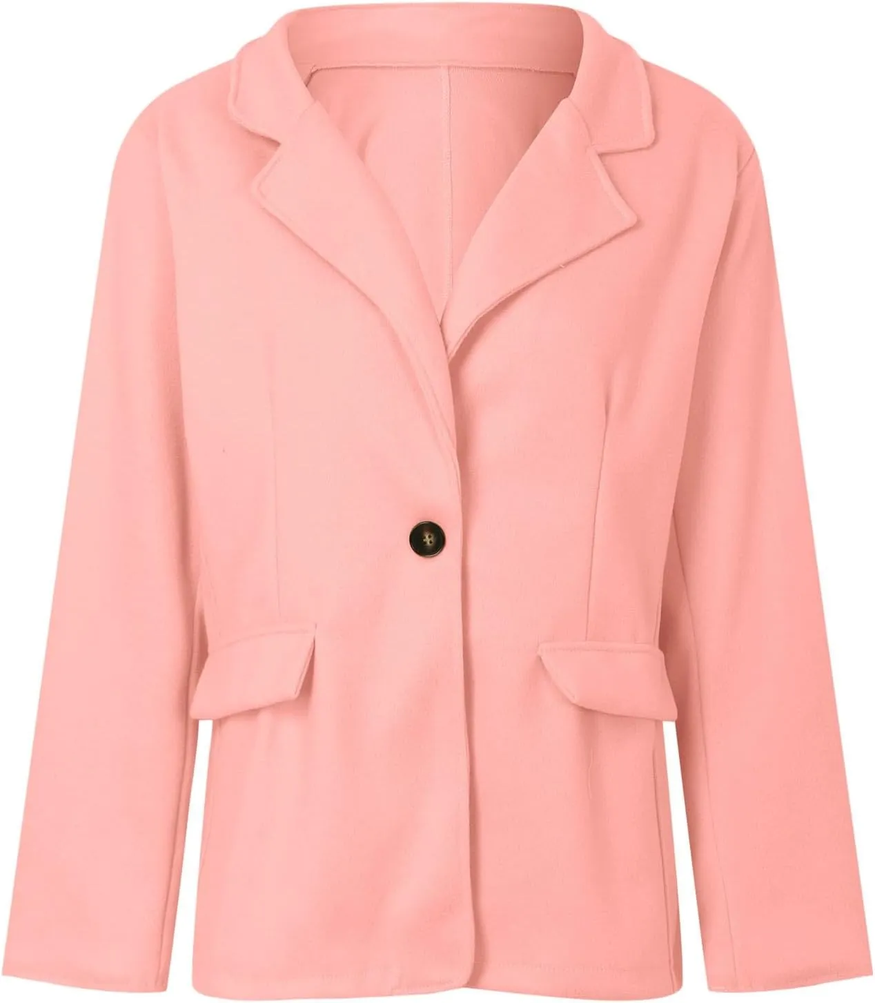 Womens Jackets Casual Single Breasted Hooded Jacket Lapel Neck Long Sleeve Solid Color Trench Coat for Women 2024