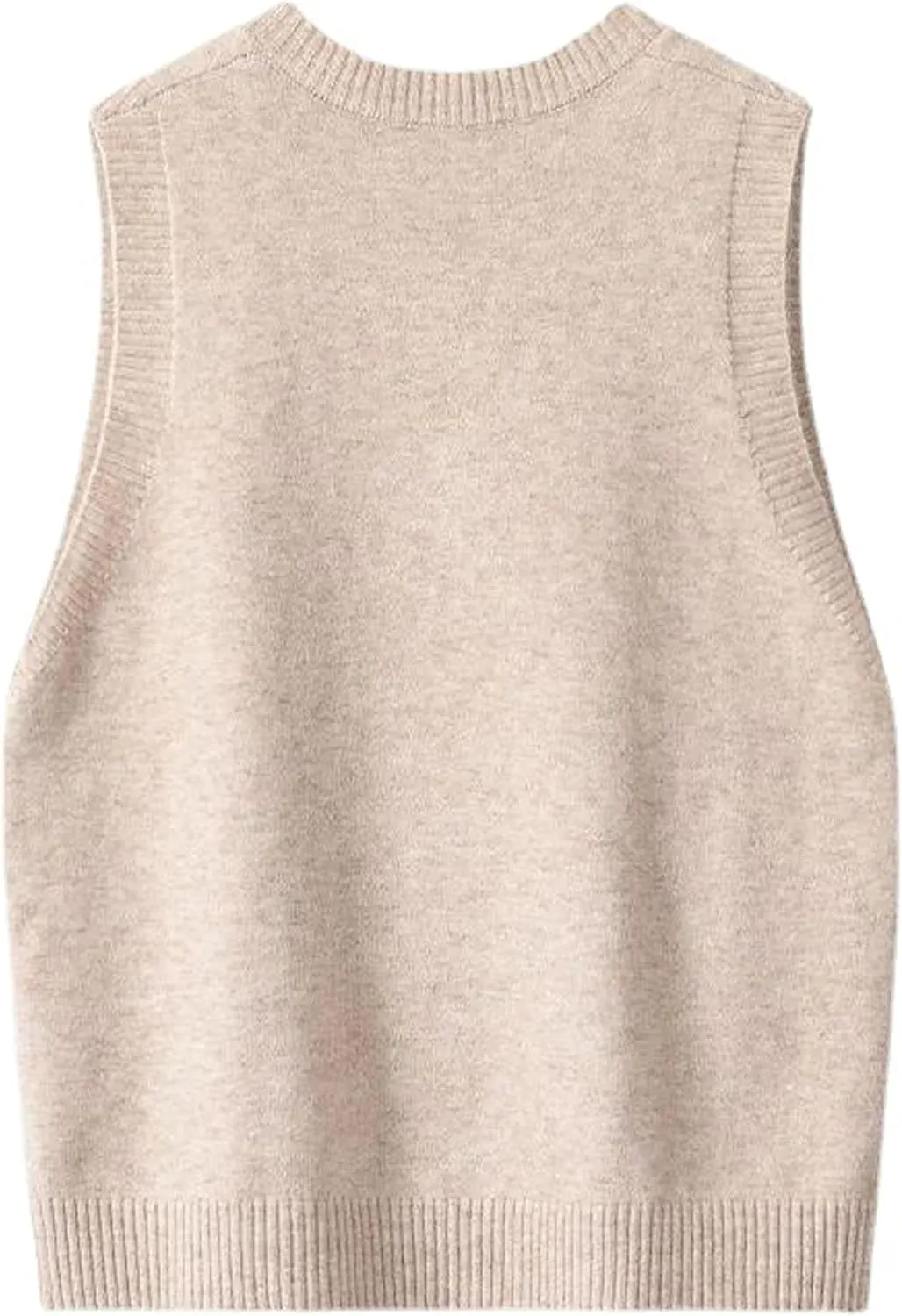 Womens Knit Sweater Vest Side Button Down Pullover Sleeveless V Neck Knit Sweater Vest