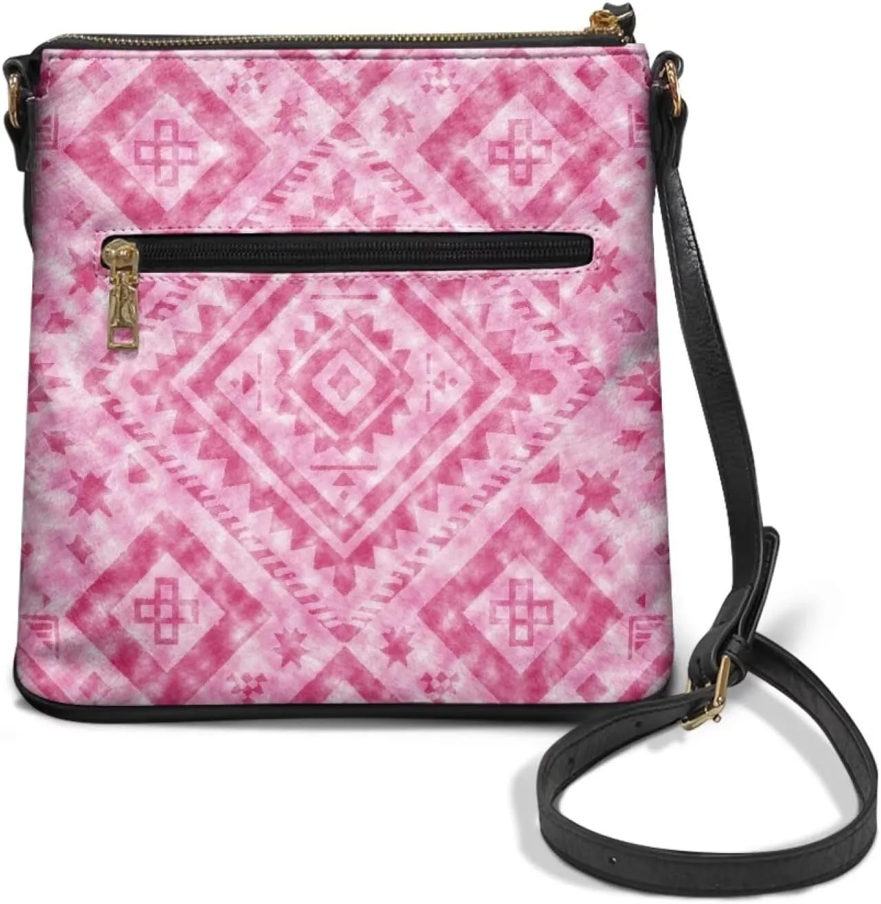 Women's Leather Shoulder Bag Soft Ladies Crossbody Bags with Multiple Pockets Fashion Handbags Zip Sling Purses