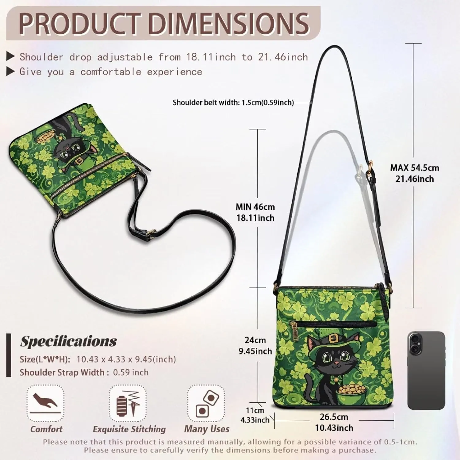Women's Leather Shoulder Bag Soft Ladies Crossbody Bags with Multiple Pockets Fashion Handbags Zip Sling Purses