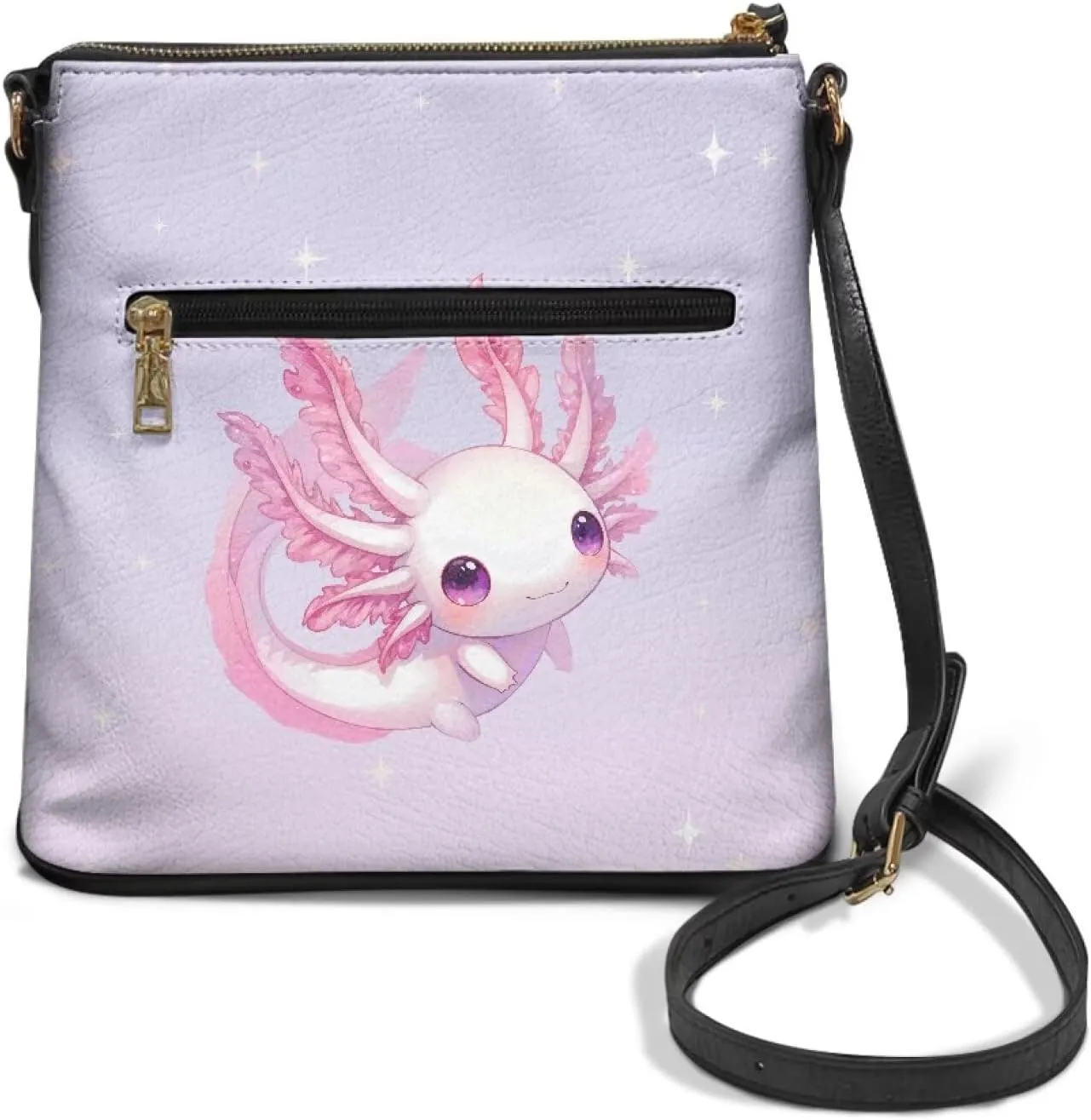 Women's Leather Shoulder Bag Soft Ladies Crossbody Bags with Multiple Pockets Fashion Handbags Zip Sling Purses