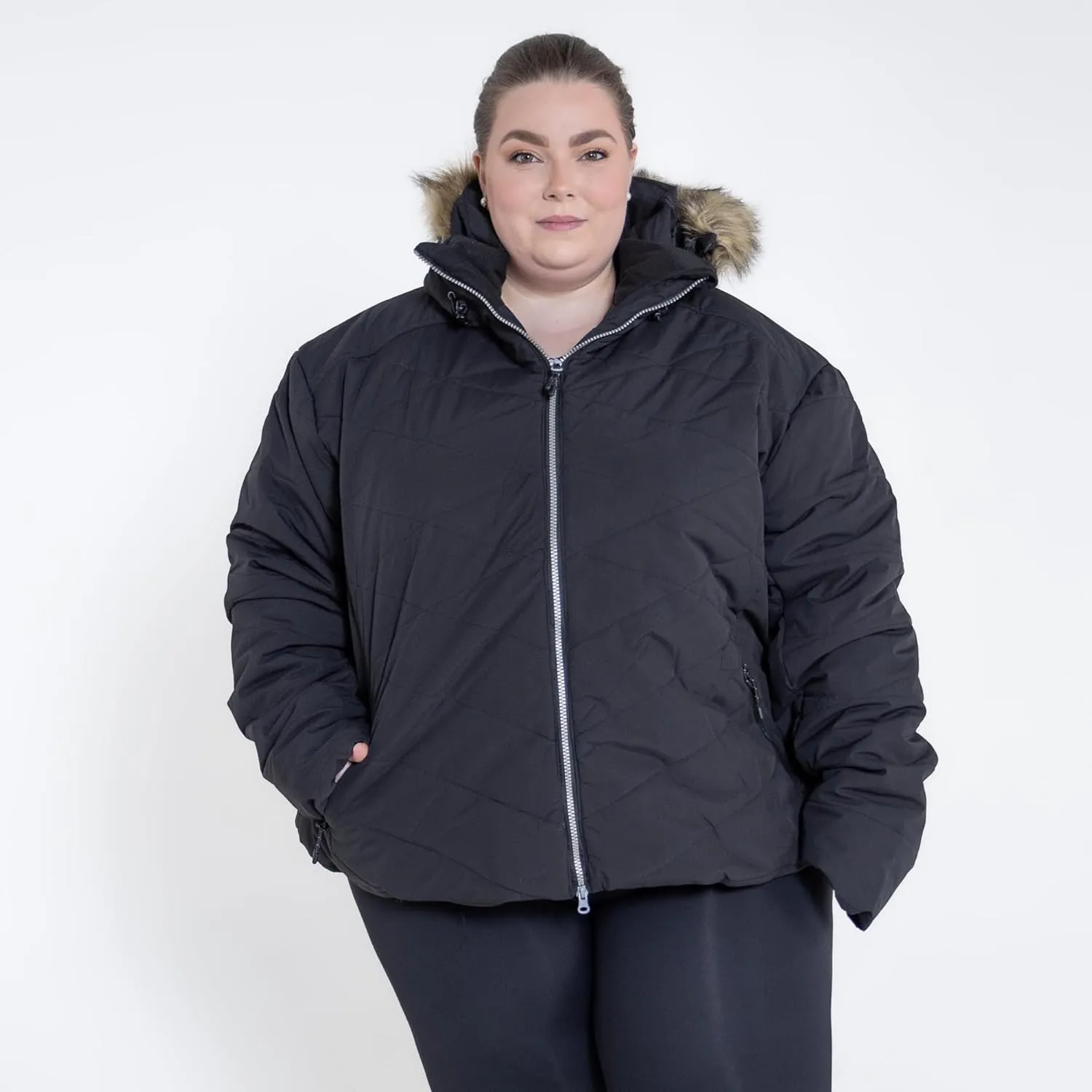 Womens Plus Size 1X-6X Vail Down Alternative Winter Ski Snow Jacket Coat