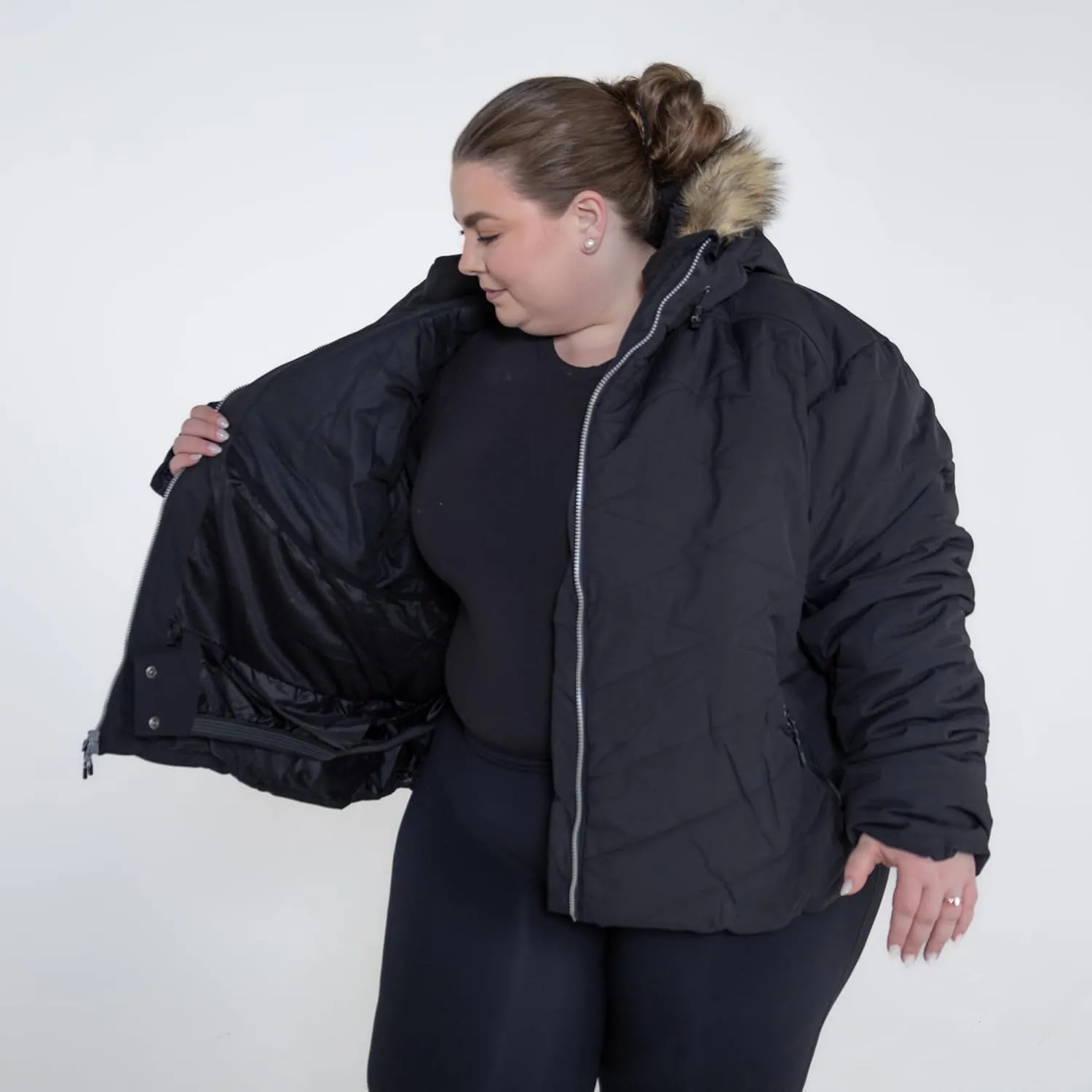 Womens Plus Size 1X-6X Vail Down Alternative Winter Ski Snow Jacket Coat