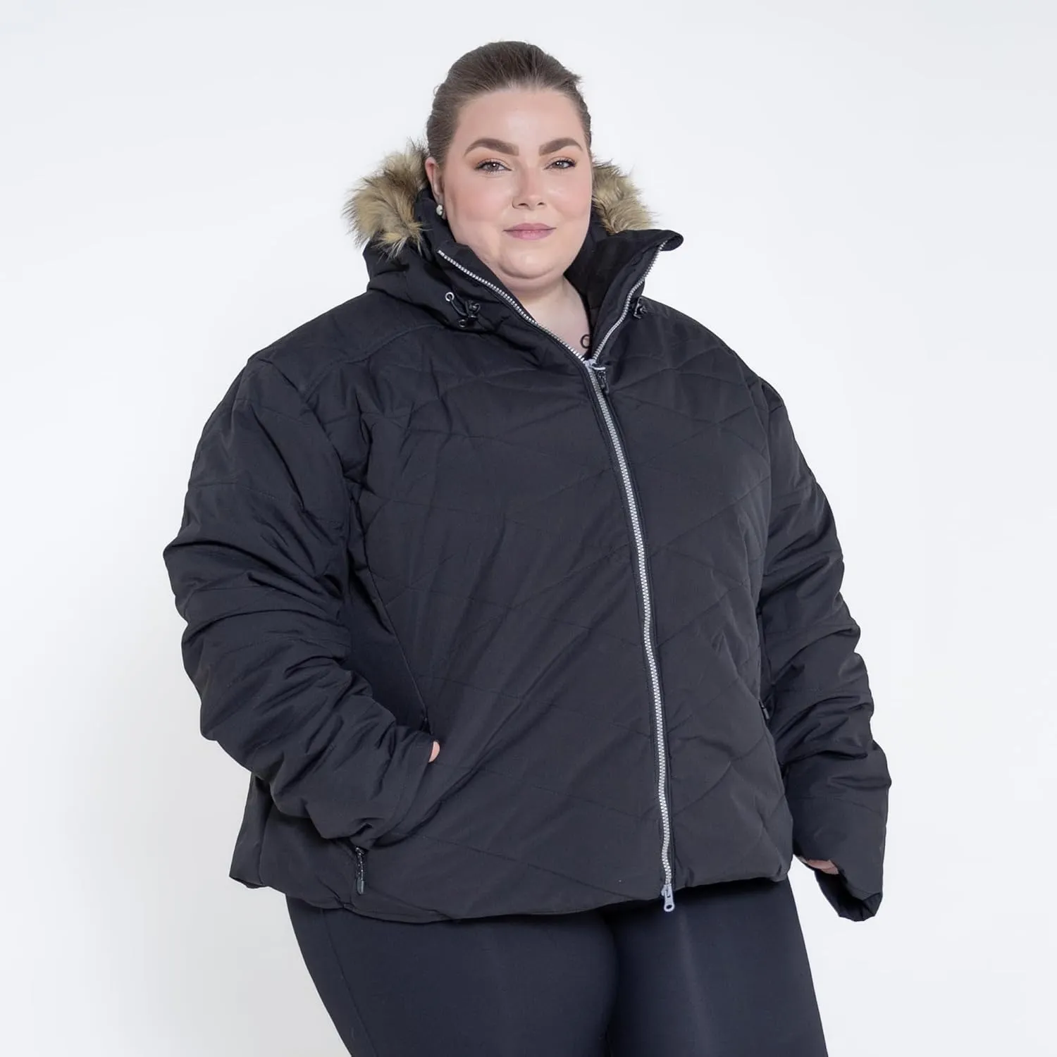 Womens Plus Size 1X-6X Vail Down Alternative Winter Ski Snow Jacket Coat