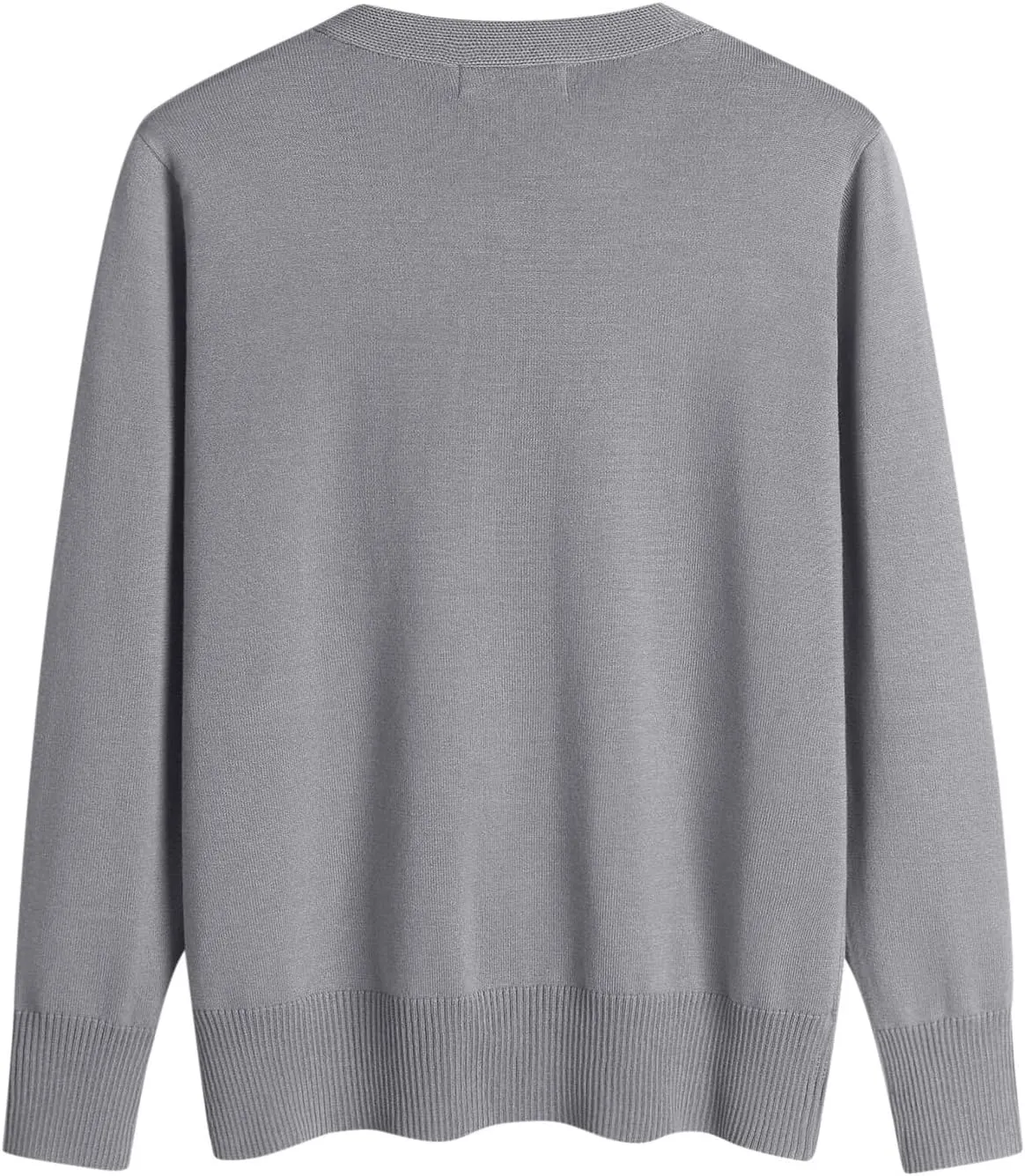 Women's Ribbed Knit Crop Cardigan Sweater Button Down V Neck Long Sleeve Tops Cute Oversized Jumper Aesthetic Knitwear